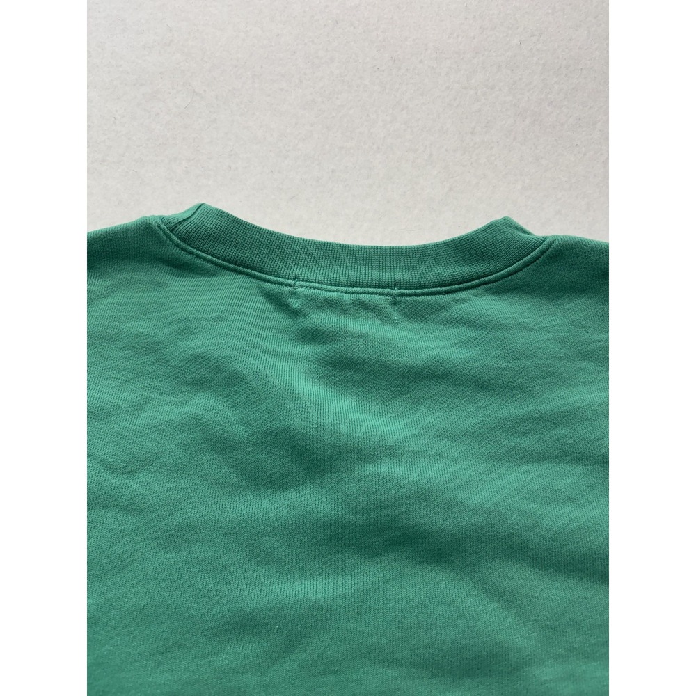 URTHWEAR Sweatshirt Womens Small Green Organic Cotton Cropped Fleece Pullover - Picture 11 of 11